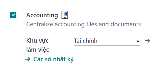 Kích hoạt việc tập trung các tệp đính kèm vào kế toán của bạn.