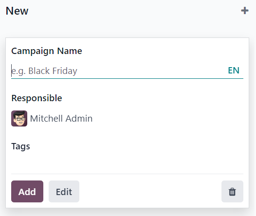 Xem thẻ kanban chiến dịch pop-up trong LeanSoft Email Marketing.