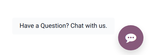 View of an LeanSoft website emphasizing the livechat button.