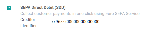 Add a SEPA Creditor Identifier to LeanSoft Accounting