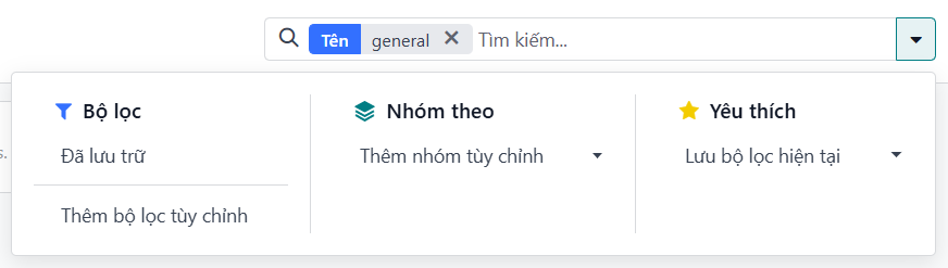 Xem tìm kiếm kênh qua các bộ lọc trong LeanSoft Thảo luận.