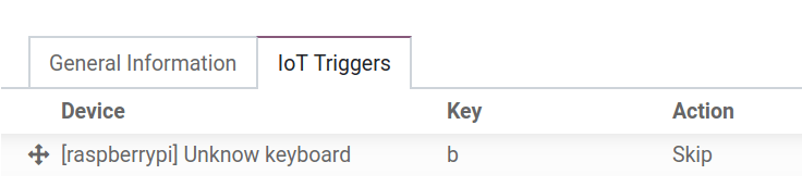 Footswitch trigger setup on the LeanSoft database.