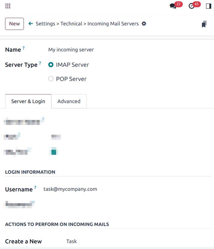 Technical schema of mailing route when using a custom domain in LeanSoft.