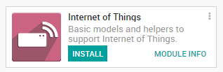 The Internet of Things (IoT) app on the LeanSoft database.
