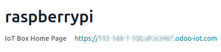 LeanSoft IoT app IoT box with .odoo-iot.com domain.