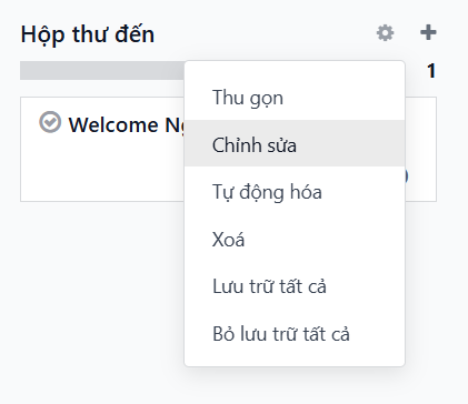 Nút cài đặt giai đoạn