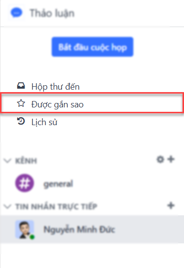 Xem các tin nhắn được đánh dấu là việc cần làm trong LeanSoft Thảo luận.